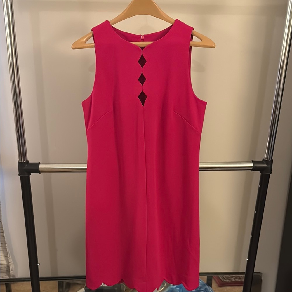 Vince Camuto Pink Scalloped Sleeveless Dress - Women’s Size 8